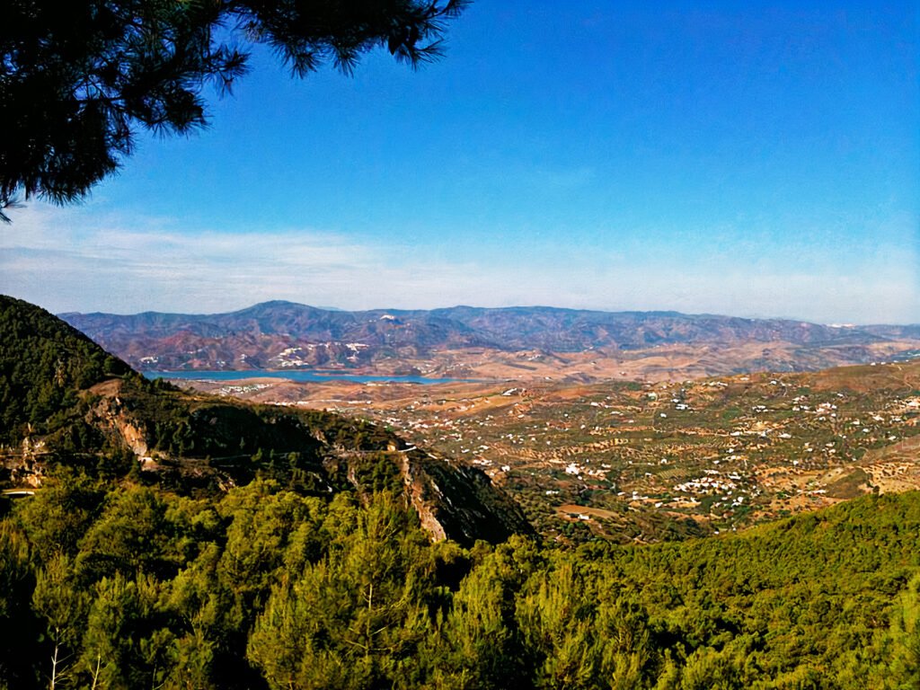 Vista de las montañas en Alcaucín
