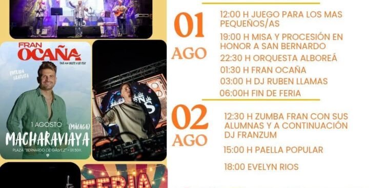 Feria de Macharaviaya del 31 de julio al 2 de agosto